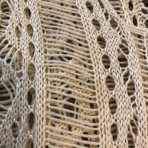 Crochet Boho Lace Hippy Top Cover Up Beachwear Boatwear Peekaboo One Size - Picture 11 of 11